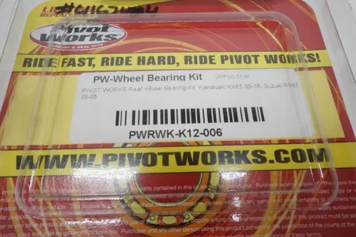 Pivot Works Rear Wheel Bearing and Seal Kit PWRWK-K12-006 Suzuki Kawasaki 65 M13