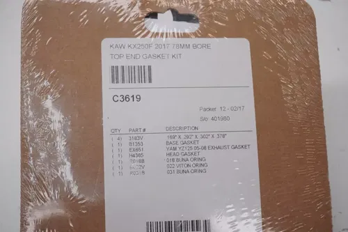 KX250F Cometic Top End Gasket Kit 78mm Bore C3619 Kawasaki KX 2017-2018 M44
