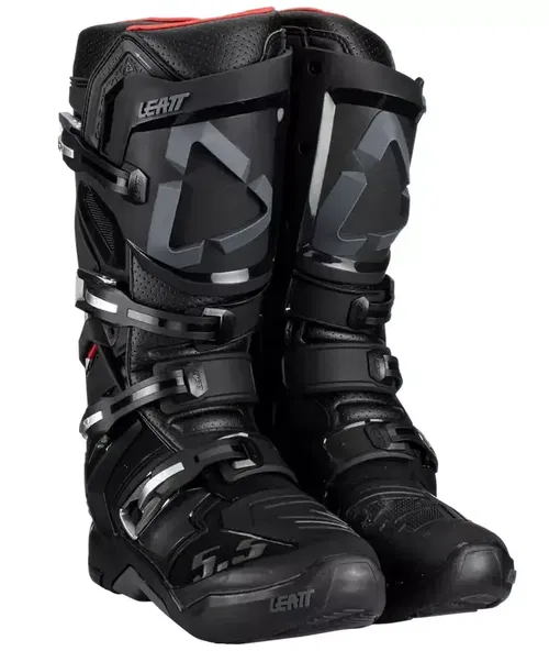 Leatt 5.5 Flexlock Boots Black Mens Size 13 MX Motocross ATV Off-Road AE
