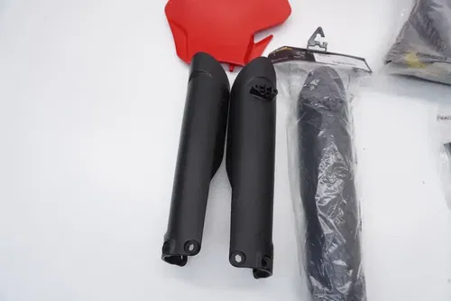 Gas Gas 125-450 Acerbis Plastics Fenders Shrouds Fork Guards Red Black 21-23 #3