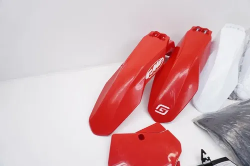 Gas Gas 125-450 Acerbis Plastics Fenders Shrouds Fork Guards Red Black 21-23 #3