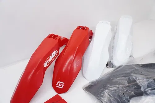 Gas Gas 125-450 Acerbis Plastics Fenders Shrouds Fork Guards Red Black 21-23 #3
