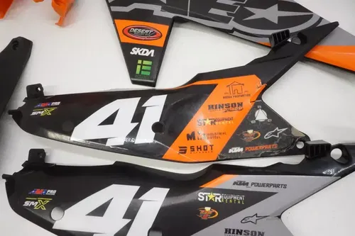 2023 KTM 250 SX-F Plastic Kit AEO Plastics Shrouds Side Panels Fenders SXF SX