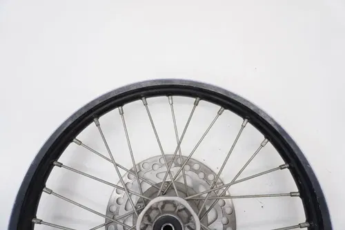2011 KX85 Complete Front Wheel OEM black Rim Hub Rotor Kawasaki KX 85 2010-2025