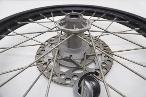 2011 KX85 Complete Front Wheel OEM black Rim Hub Rotor Kawasaki KX 85 2010-2025