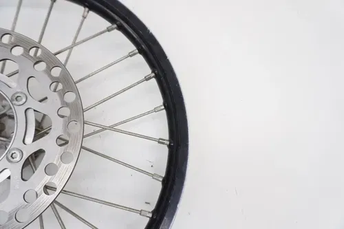 2011 KX85 Complete Front Wheel OEM black Rim Hub Rotor Kawasaki KX 85 2010-2025