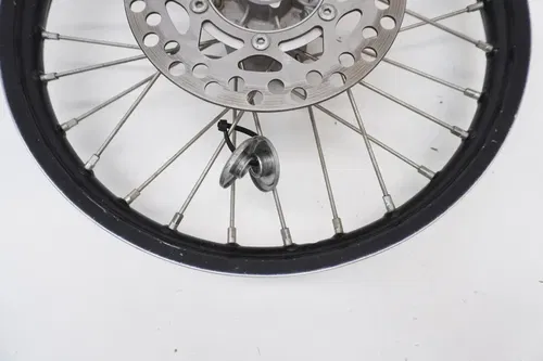2011 KX85 Complete Front Wheel OEM black Rim Hub Rotor Kawasaki KX 85 2010-2025