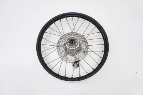 2011 KX85 Complete Front Wheel OEM black Rim Hub Rotor Kawasaki KX 85 2010-2025