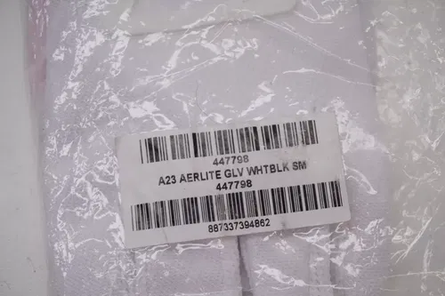 Answer Men's A23 Aerlite Gloves White Black Adult Small 447798 M26
