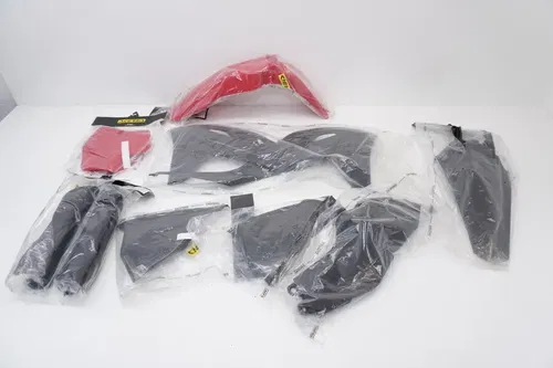 Gas Gas 125-450 Acerbis Plastics Fenders Shrouds Fork Guards Red Black 2021-2023