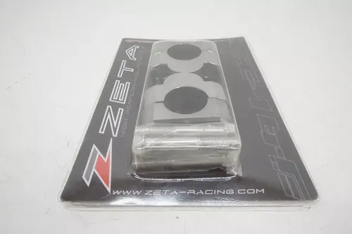 Zeta Racing SX Bar Rise Kit ZE53-0219 19mm Risers 1 1/8 Silver MX Motocross T2