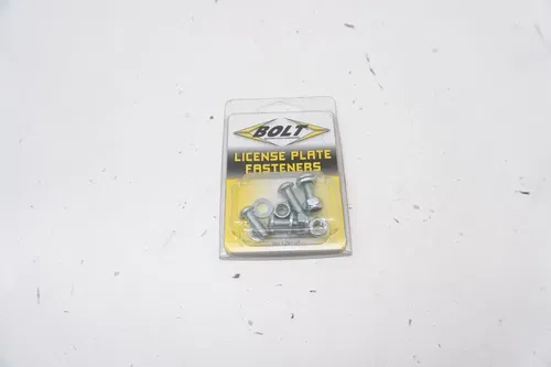 Bolt Motorcycle Hardware License Plate Fastener Kit 2007-LPF M58