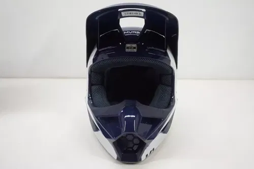 Fox Racing V1 Prix Motocross Helmet Navy Blue White Size Youth Small AE