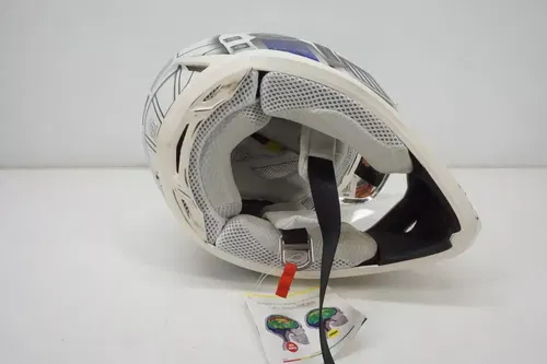 Fox Racing V3 R2-D2 LE Motocross Helmet Star Wars Large Chrome Blue White AE