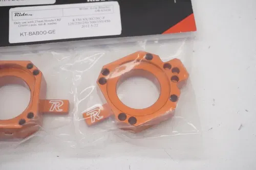 KTM Ride Engineering Honda Style 25mm Rear Axle Blocks Orange Husqvarna 16-22 A2