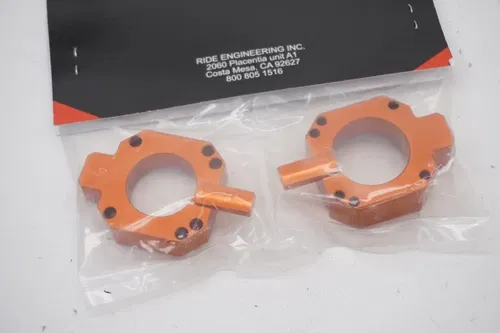 KTM Ride Engineering Honda Style 25mm Rear Axle Blocks Orange Husqvarna 16-22 A2