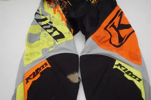 Klim XC Lite MX Off Road Pants Digital Chaos Orange Men's Size 34 Motocross KA
