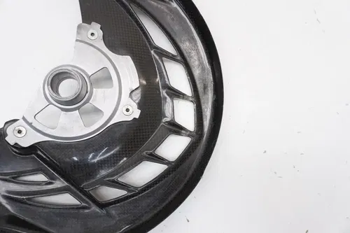 2012 KX450F Carbon Fiber Front Brake Disc Guard Rotor Cover Kawasaki KX 450F #2