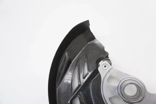 2012 KX450F Carbon Fiber Front Brake Disc Guard Rotor Cover Kawasaki KX 450F #2