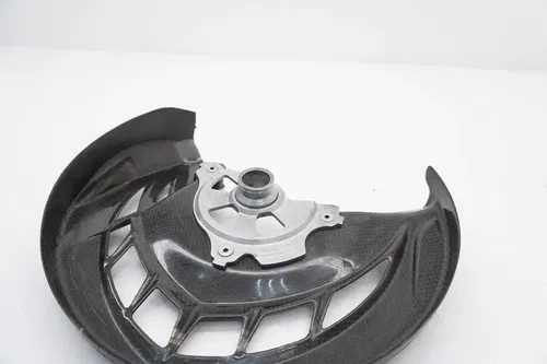 2012 KX450F Carbon Fiber Front Brake Disc Guard Rotor Cover Kawasaki KX 450F #2
