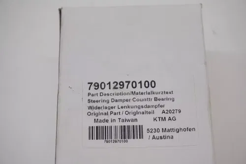 KTM PowerParts Bracket For Steering Damper Stabilizer 79012970100 16-22 M30