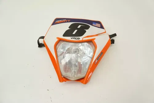 KTM 150-500 Headlight OEM Light Front Number Plate Orange XCFW EXCF XCW K2