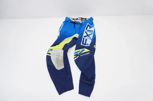 FXR Podium Pro Pants Blue Hi Vis Men's Size 32 MX Motocross 223345-4065-32 #1 K8
