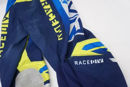 FXR Podium Pro Pants Blue Hi Vis Men's Size 32 MX Motocross 223345-4065-32 #1 K8
