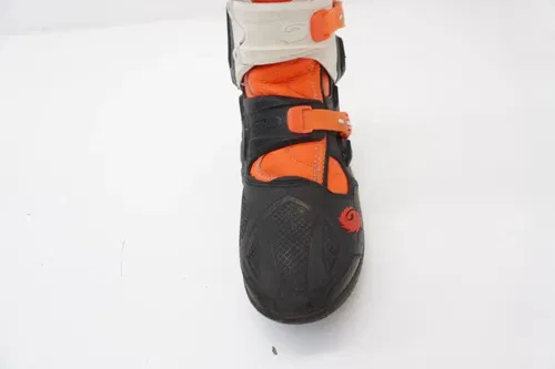 Sidi Crossfire MX Motocross Boots Mens Size US 10 Black Orange White