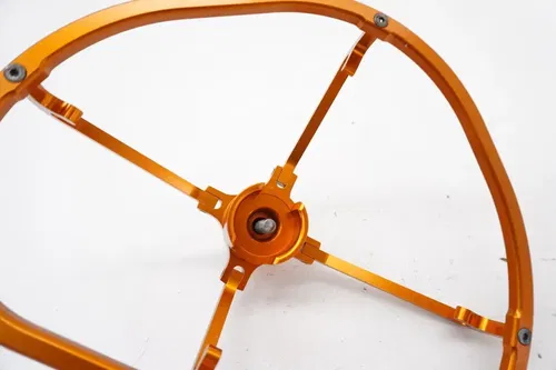 2006 CRF450R Twin Air Powerflow Billet Air Filter Cage Orange Honda CRF 450R #3