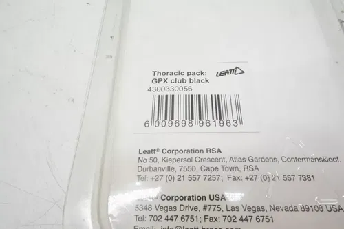 Leatt Thoracic Pack DBX GPX Comp 1.2 Club 1.2 Black M14