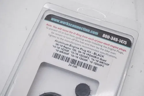 YZ250F YZ450F Works Connection Engine Timing Plugs Black 24-596 Yamaha M36