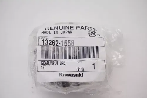 KX450 Transmission Gear, Input 3rd, 16T OEM 13262-1558 Kawasaki KX 16-25 M34