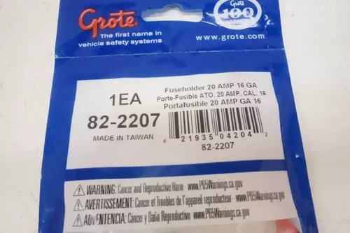 Grote Fuse Holders W/ Cap 20A 16 Gauge 82-2207 2 Pack M7
