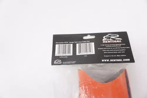 Renthal Fatbar Team Issue Handlebar Pad Square Orange 1 1/8 Handle Fat Bar M30