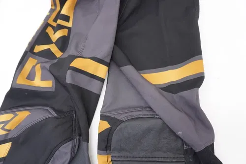 FXR Podium Pro Battalion Pants Black/Charcoal/Gold Men's Size 34 MX Motocross K8