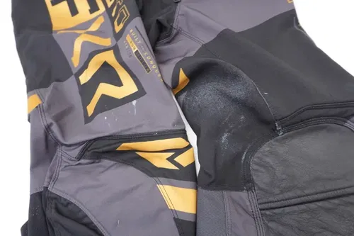 FXR Podium Pro Battalion Pants Black/Charcoal/Gold Men's Size 34 MX Motocross K8