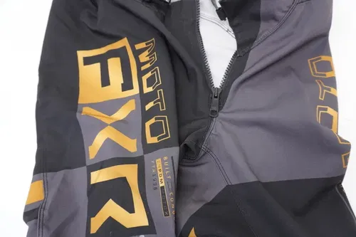 FXR Podium Pro Battalion Pants Black/Charcoal/Gold Men's Size 34 MX Motocross K8