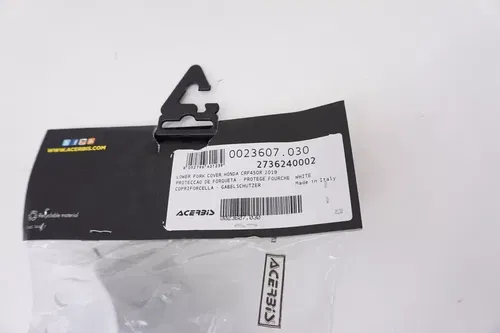 CRF250R CRF450R Acerbis Lower Fork Covers White 2736240002 Honda CRF M35