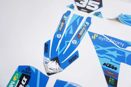 2024 KTM AEO Complete Graphic Kit SKDA Blue Decals Stickers 125-450 2023-2025 AE