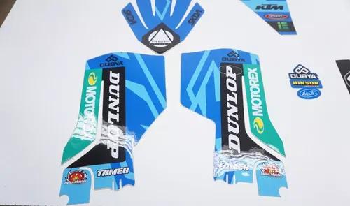 2024 KTM AEO Complete Graphic Kit SKDA Blue Decals Stickers 125-450 2023-2025 AE