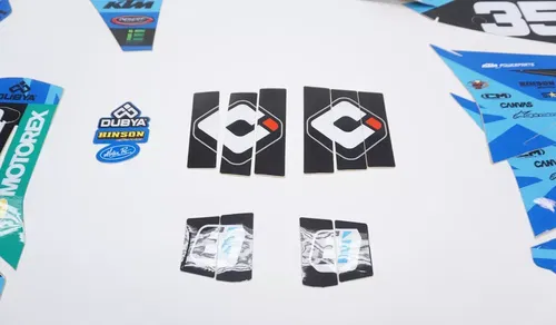 2024 KTM AEO Complete Graphic Kit SKDA Blue Decals Stickers 125-450 2023-2025 AE