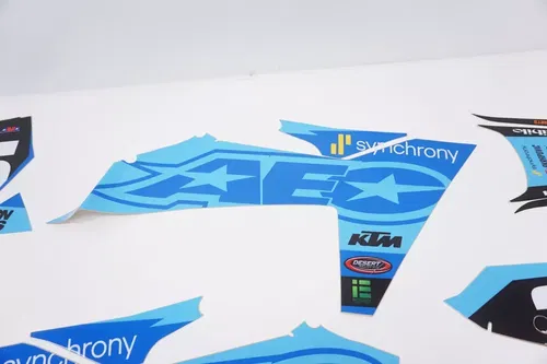 2024 KTM AEO Complete Graphic Kit SKDA Blue Decals Stickers 125-450 2023-2025 AE