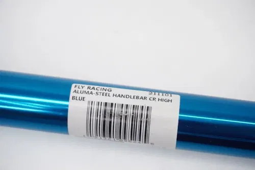 Fly Racing Aluma-Steel Handlebars 7/8 Handlebar CR High Bend Bar Pad Bars Blue