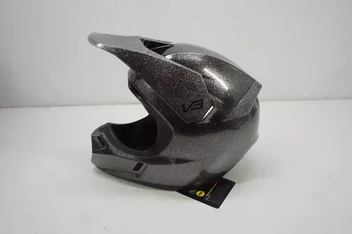 Fox Racing V3 Baz MVRS Motocross Helmet PTR Halo Silver Size XL ATV Off-Road AE