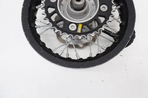2017 TC50 Complete Rear Wheel OEM Black Rim Hub Rotor Husqvarna TC 50