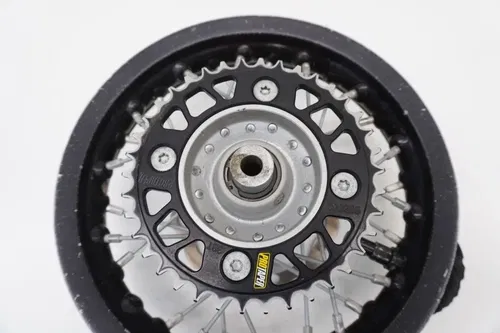 2017 TC50 Complete Rear Wheel OEM Black Rim Hub Rotor Husqvarna TC 50