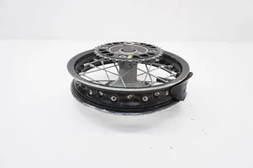 2017 TC50 Complete Rear Wheel OEM Black Rim Hub Rotor Husqvarna TC 50