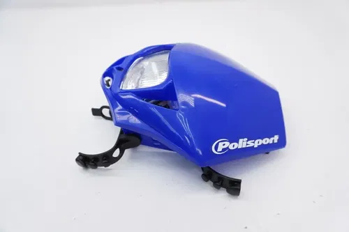 Polisport MMX Headlight Assembly Head Light Number Plate Blue 8663500003