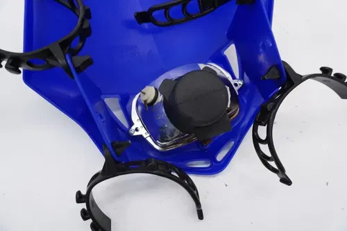 Polisport MMX Headlight Assembly Head Light Number Plate Blue 8663500003